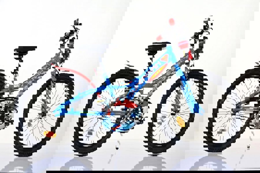 Dino Bikes Dino Superman Kids 20" Wheel Bike - Blue/Red