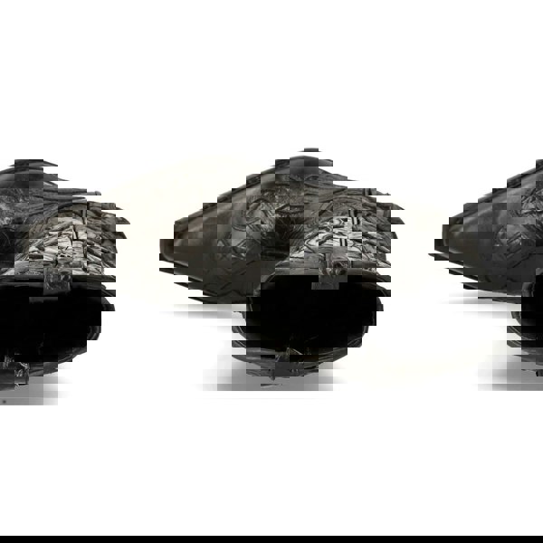 NEW ROCK M-7921-S1 BLACK FLAME BOOTS Black Leather Heavy Biker Western Cowboy