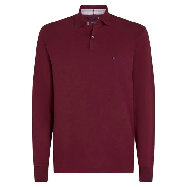 Tommy Hilfiger Mens 1985 Collection Long-Sleeved Polo Shirt - Purple