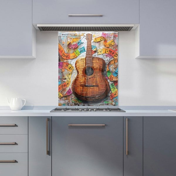 Warren Reed - Designer Melody in Wooden Strings Kitchen Splashback