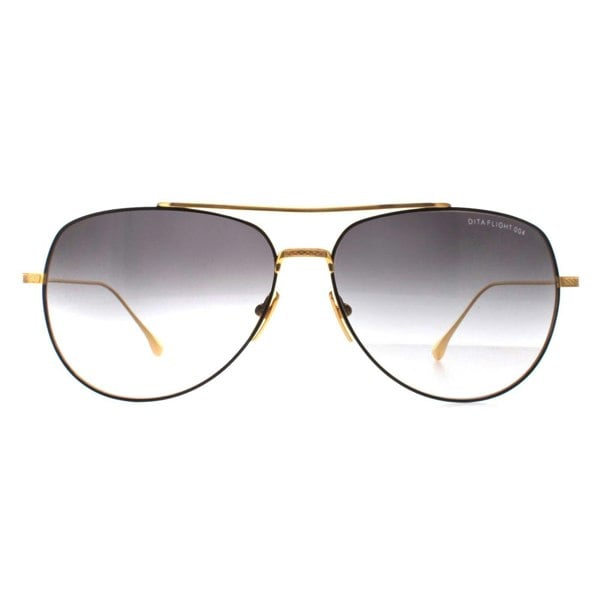 Dita Sunglasses Flight 004 7804 A Black Yellow Gold Dark Grey to Clear Gradient