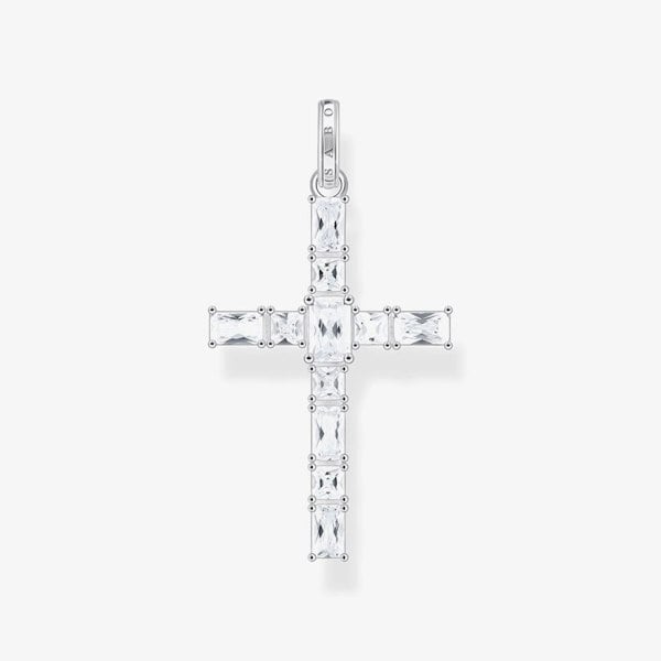 THOMAS SABO Sterling Silver Zirconia Cross Pendant PE939-051-14