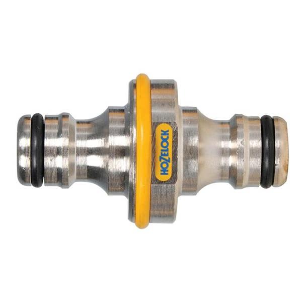 Hozelock 2044 Pro Metal Double Male Connector 12.5mm (1/2in) - Multi Colour - 