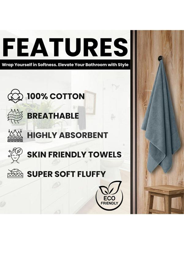 Ezysleep Luxe Collection 4 Piece Egyptian Bathsheet Set
