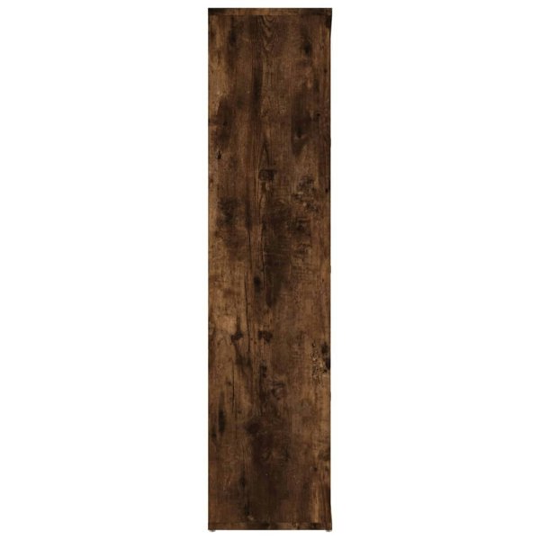 Berkfield Book Cabinet Smoked Oak 50x25x106 cm