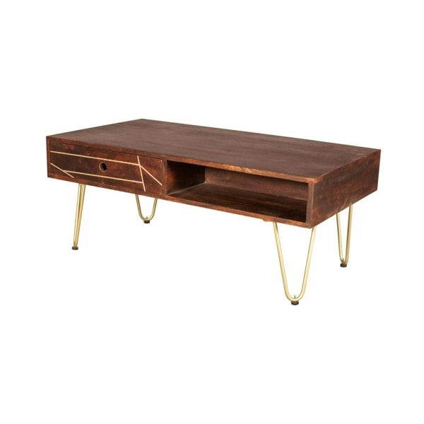 IH Design Rectangular Coffee Table Bishop Dark Mango