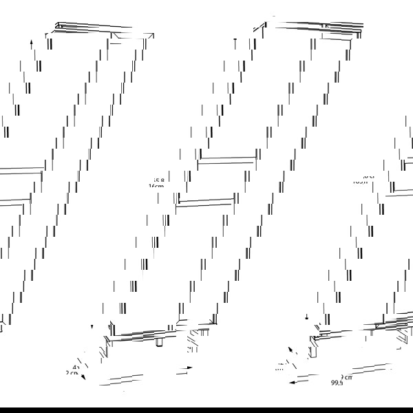 Furniture To Go Nikomedes Display Cabinet in Spica Oak/Matt Black/Bartex Oak