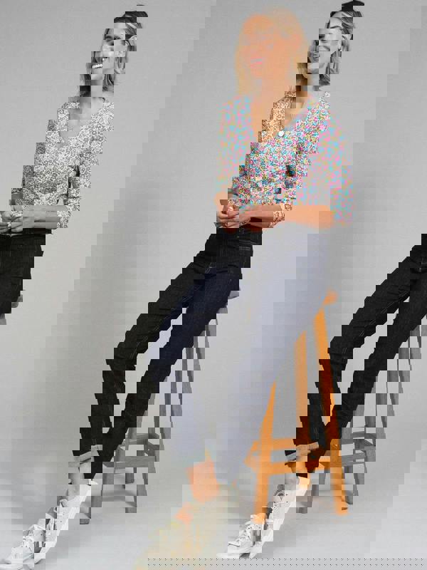 Kite Womens Organic Tarrant 3/4 Sleeve Jersey T-Shirt Born To Bloom