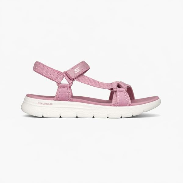 Skechers GO WALK FLEX Ankle Strap Sandals Sandals   in  Pink