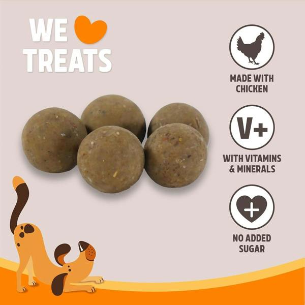 Rosewood Chicken Crunchy Meatballs Dog Treats Gluten Free 140g