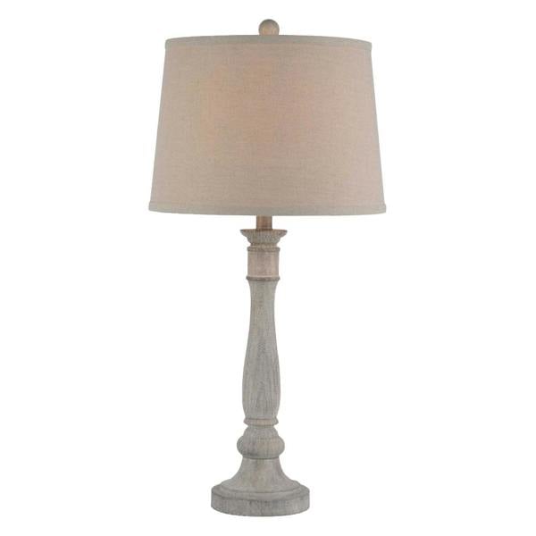Hill Interiors Stella Table Lamp (UK Plug) - White - 