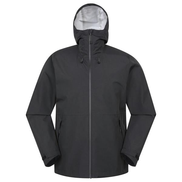 Mountain Warehouse Mens Hill Packable Waterproof Jacket - Black
