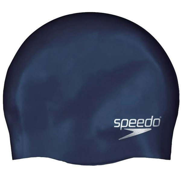 Speedo Childrens Moulded Silicone Swimming Cap - Navy