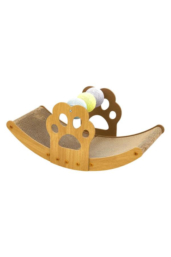 Living and Home 3 In 1 Cat Rocking Bed Scratching Chair