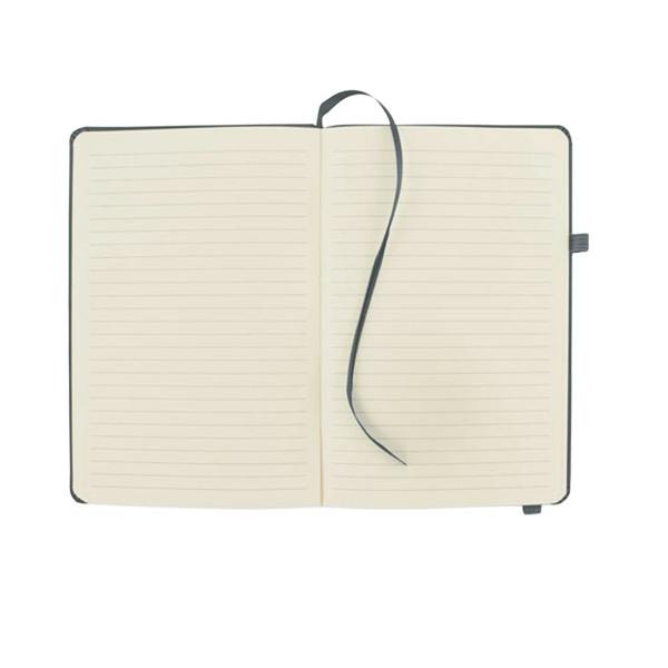 MidOcean Leather A5 Notebook - Stone Grey - 