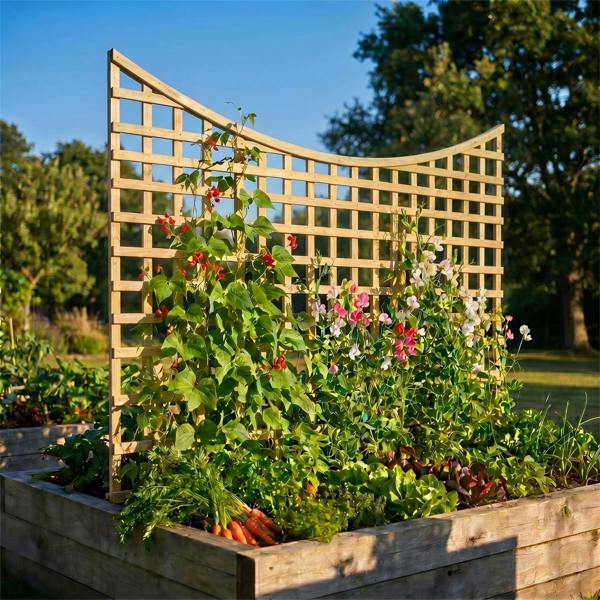4 pack trellis concave top privacy square [w.6ft x h.5ft] 1