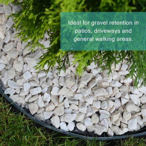 Flexible Lawn and Garden Edging with Ground Spikes Easy Install