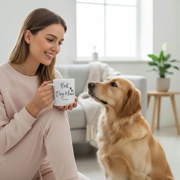 Personalised Best Dog Mum Mug