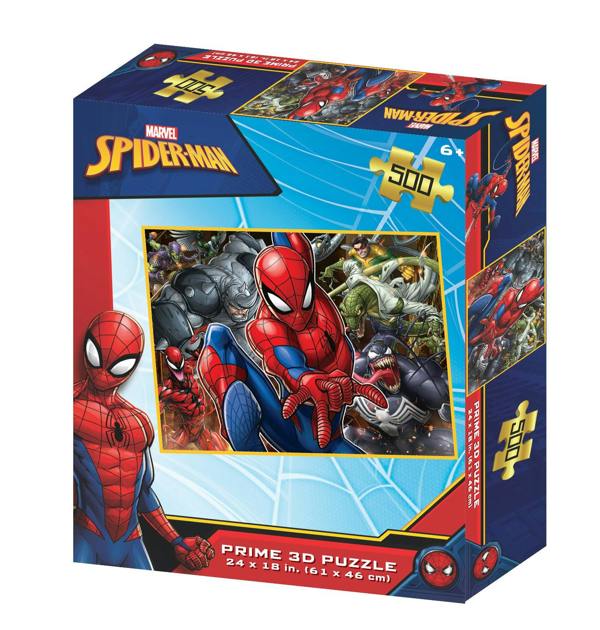Prime 3D Puzzles Prime 3D Marvel Spider-Man - Villans 500 Piece Puzzle