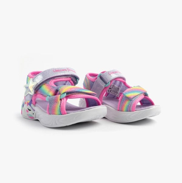 Skechers UNICORN DREAMS SANDAL - DREAMY Girls Sandals Lavender Multi