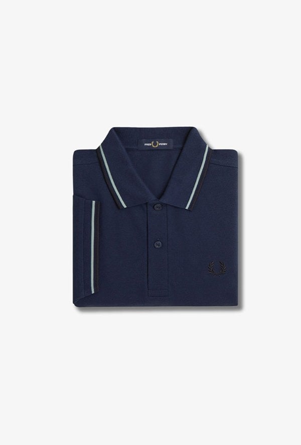 Fred Perry Men's Twin Tipped Polo Shirt - Navy