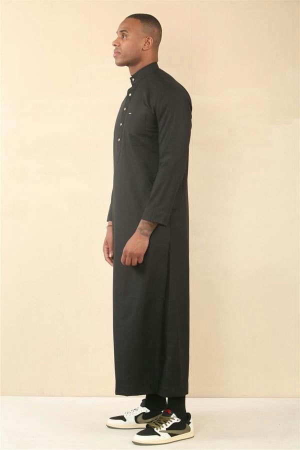 Infinity Leather Men's Thobe Arab Saudi Emirati Islamic Clothing Jubba Robe
