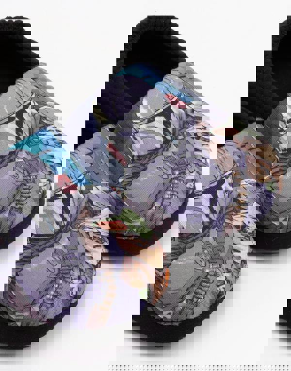 Star Wars Boys Black Din Djarin, Grogu Slip On Loafer Slippers