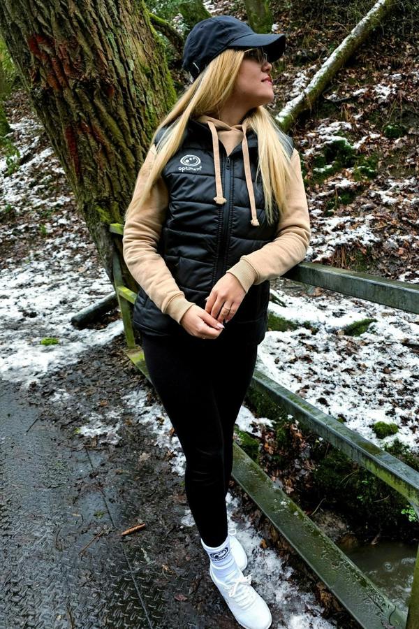 Quilted Puffer Gilet Black – Lightweight Water-Resistant Vest - Optimum