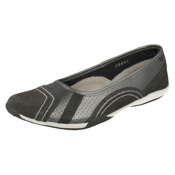 Down to Earth Ladies Down To Earth Flat Ballerina Shoes