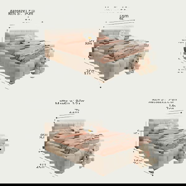 Mamie King Size Bed, More Sizes, Velvet With Storage, Gaslift-Weilai Concept-Weilai Concept