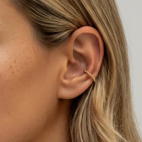 MUCHV Bobble Conch Ear Cuffs