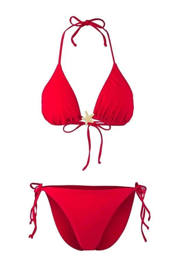 WOVCOR Triangle Covered Premium Star Accessory Regular Bikini Set