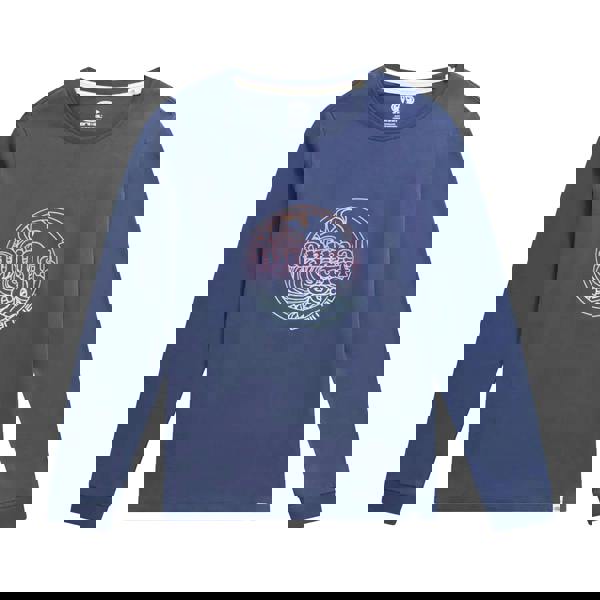 Animal Womens/Ladies Adriana Mystic Organic Long-Sleeved Top - Dark Blue