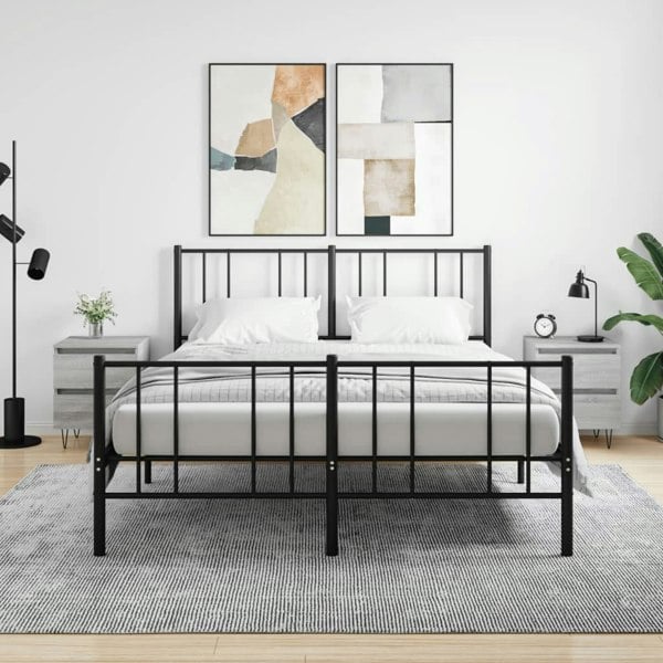 Berkfield Bedside Cabinets 2 pcs Grey Sonoma 40x35x50 cm Engineered Wood
