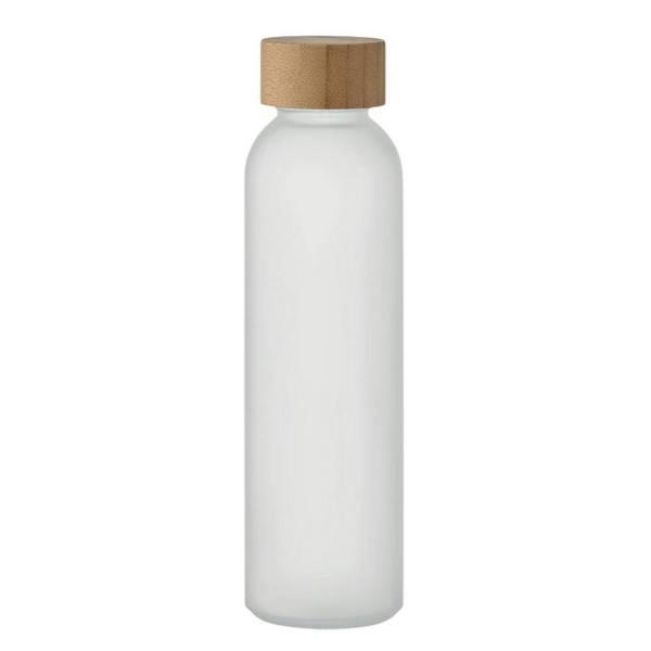 MidOcean Abe Frosted Bamboo 500ml Bottle - Transparent White - 