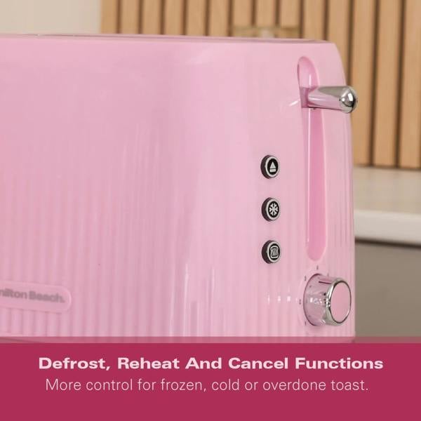 Hamilton Beach Miami 2 Slice Toaster Flamingo Pink