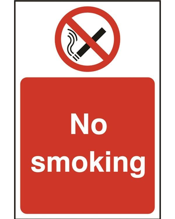 No Smoking Sign (Pack Of 5) Beeswift