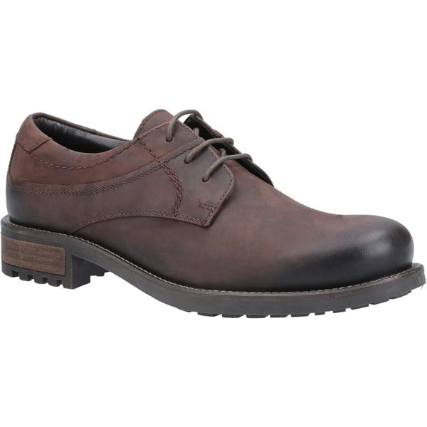 Cotswold Mens Nubuck Derby Shoes - Brown