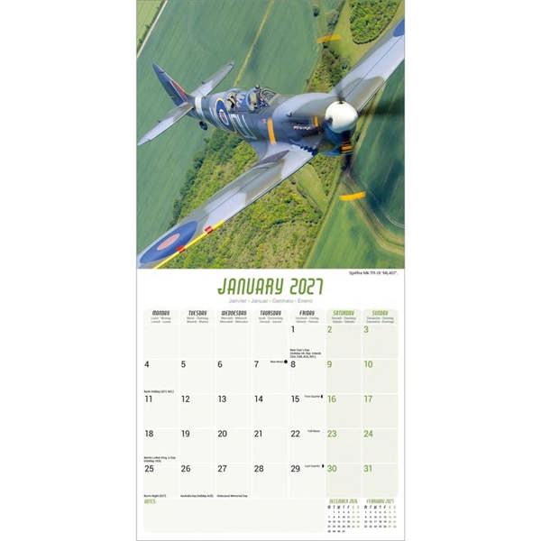 Spitfires Calendar 2027, Wall Calendars, Month To View, History & Literature, Gift