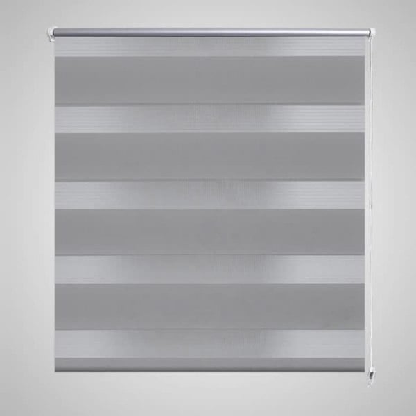 Berkfield Zebra Blind 80 x 150 cm Grey