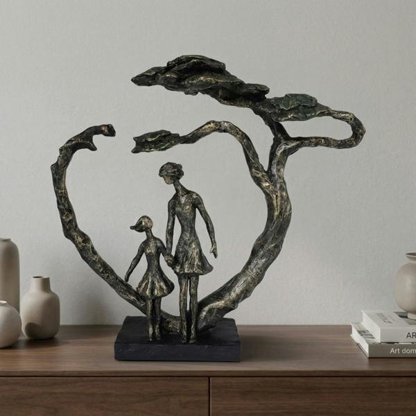 Garden Greatness Contemporary Mother and Daughter Sculpture