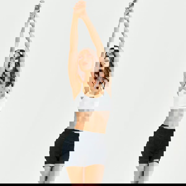 OOOOO Women's Joggers Shorts Quick Drying Breathable with Side Pocket, Navy