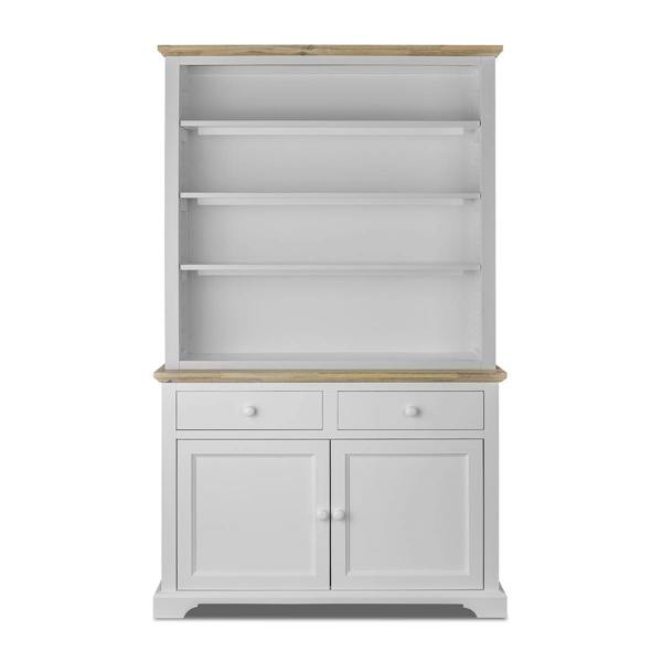 Statement Furniture Florence Display Cabinet with Height Adjustable Shelves and Cupboard