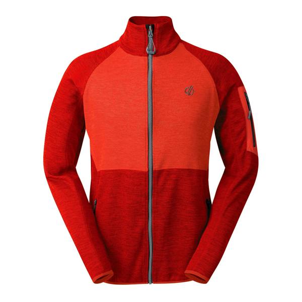 Dare 2B Mens Torrek Fleece Top - Danger Red/Seville Red