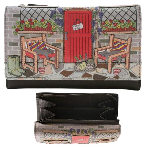 Mala Leather Gone To Pot Collection - Tri Fold purse