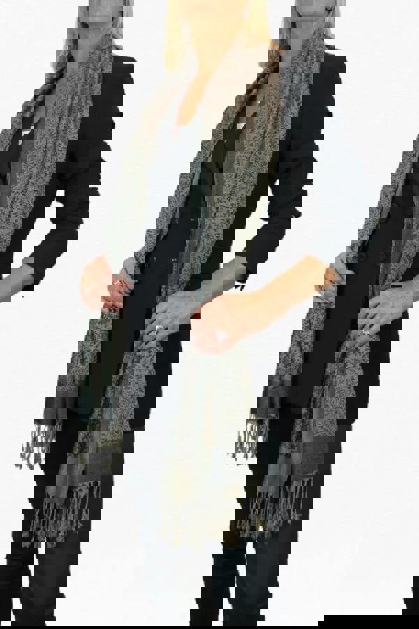 Paulo Due Paisley Jacquard Fine Pashmina Shawl Wrap