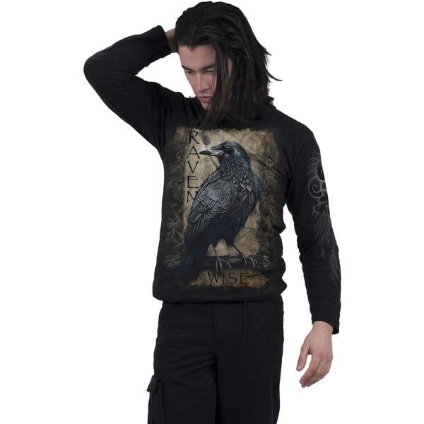 Spiral Direct RAVEN WISE - Longsleeve T-Shirt Black