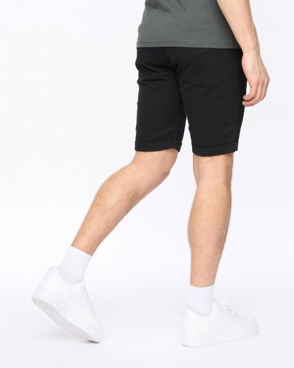Crosshatch Sinwood Chino Shorts Black