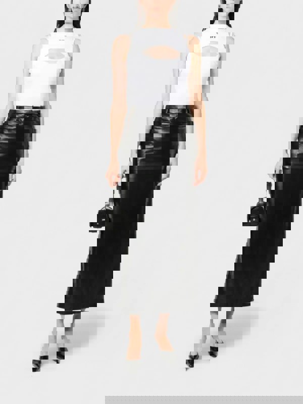 Off-White Off Stamp Ribbed Round Rowing Top