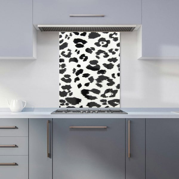 Warren Reed - Designer Black Leopard Print Kitchen Splashback